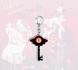 Hazbin Hotel Acrylic Keychain: Anime - Inspired Backpack Pendant & Gift Accessory (A169F)