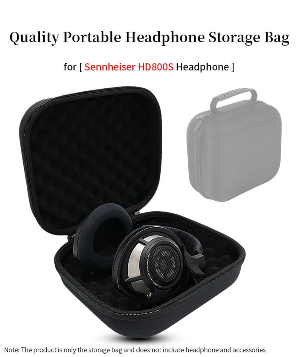 Hard EVA Storage Bag for Sennheiser HD800S Headphone Box HD800S Headset Travel Carrying Case