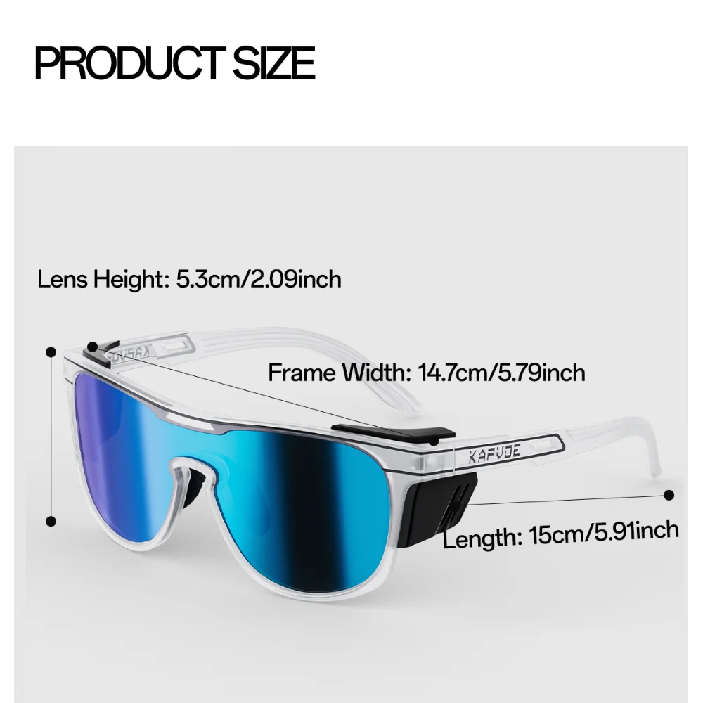 Kapvoe Photochromic Glacier Sunglasses Cycling Glasses Hiking Eyewear Bicycle UV400 Bike Sunglasses for Men MTB Cycling Bicycle