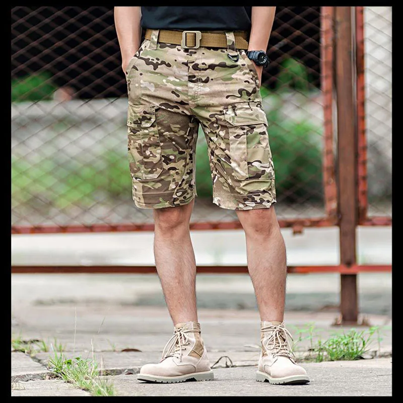 

Outdoor Military Training Shorts Male Summer Men's IX5 Tactical Camouflage Shorts Casual Loose Breathable Wear-resistant Pants