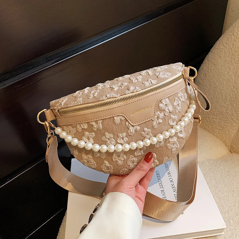 Women's Crossbody Chest Bags Luxury Designer Chain Fanny Pack