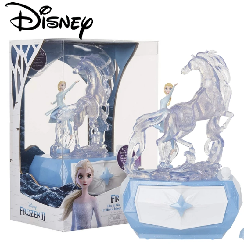 

Музыкальная шкатулка «Холодное сердце» Disney 2023, модель Эльзы, Музыкальная шкатулка с сокровищами, экшн-фигурки со звуком музыки и искусственными драгоценностями, коллекционные игрушки