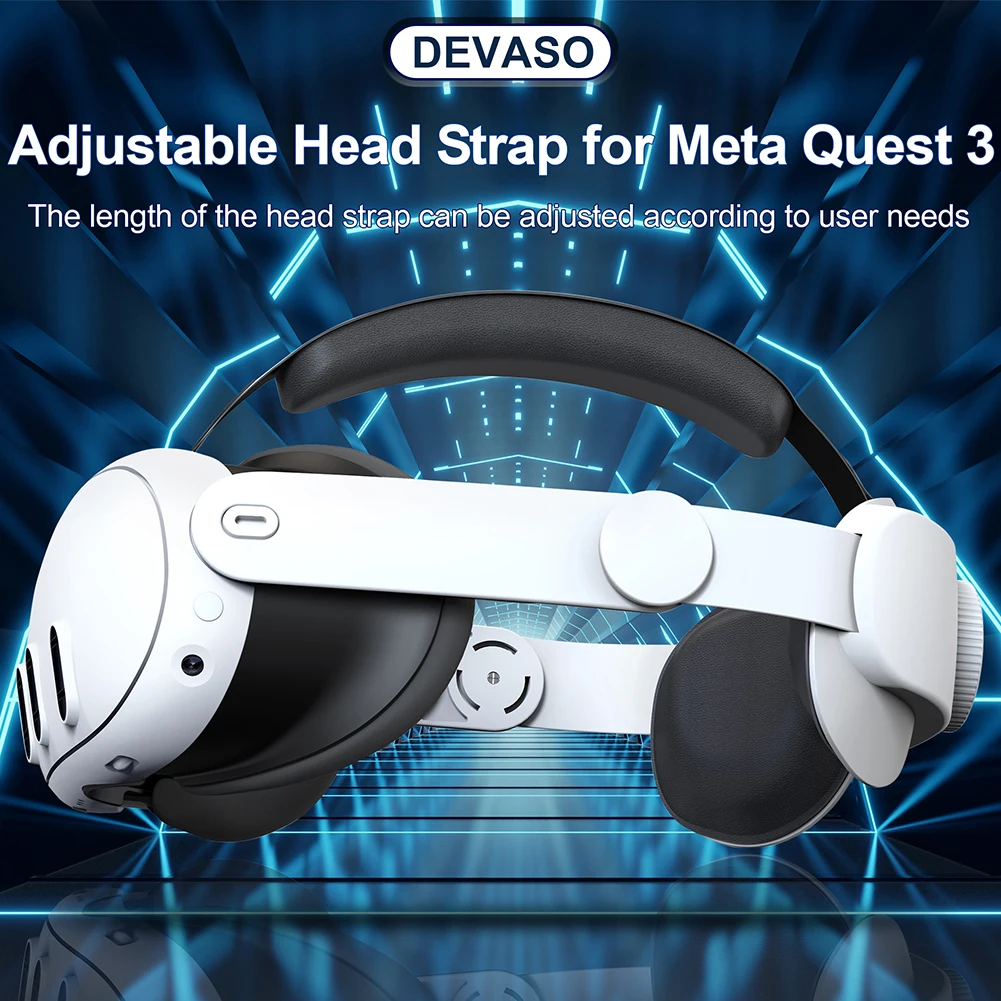 Adjustable Head Strap For Meta Quest 3 Omnidirectional Decompression Halo  Strap Headwear For Quest 3 VR Accessories - AliExpress
