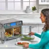 360 Air Fryer Oven Combo with French Door, 25 QT Extra Large Cook Two Foods in Different Ways 5