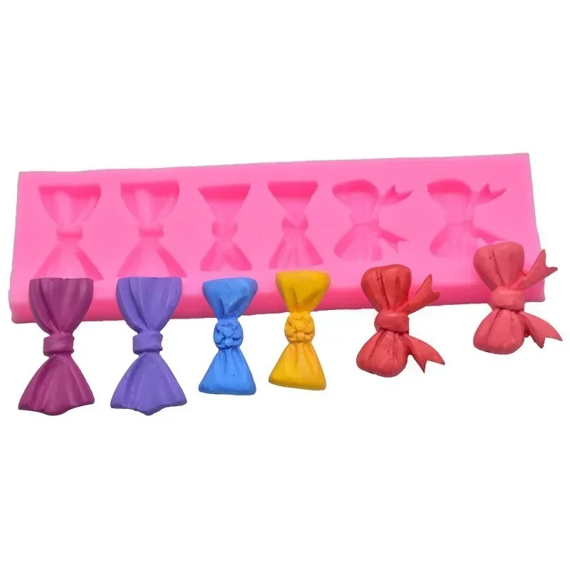 

Силиконовые 3D формы ручной работы форма для торта в форме банта шоколадная глина откидной сахарный Декор пластиковое печенье маленькие инструменты аксессуары
