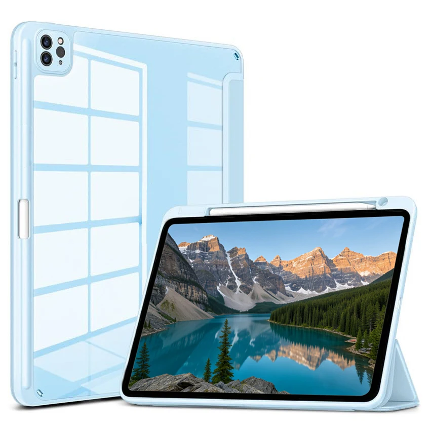 Sleek Pencil Holder Hybrid Case with Clear Back