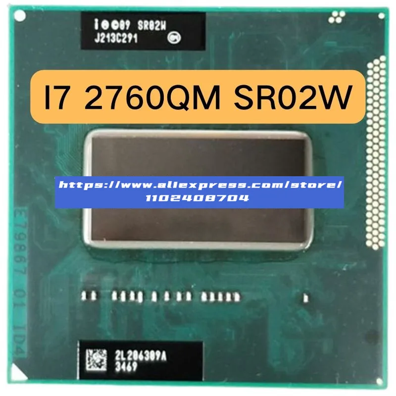 Intel Core I7-2760Qm Sr02W I7 2760Qm Cpu Laptop Processor Socket G2 Rpga988B Supporto Hm65 Hm75 Hm76 Hm77 Chipset