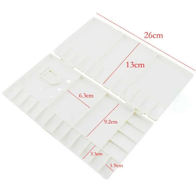 Flip Cover Plastic Oil Painting Palette DIY Watercolor Painting Supplies Drawing Tool