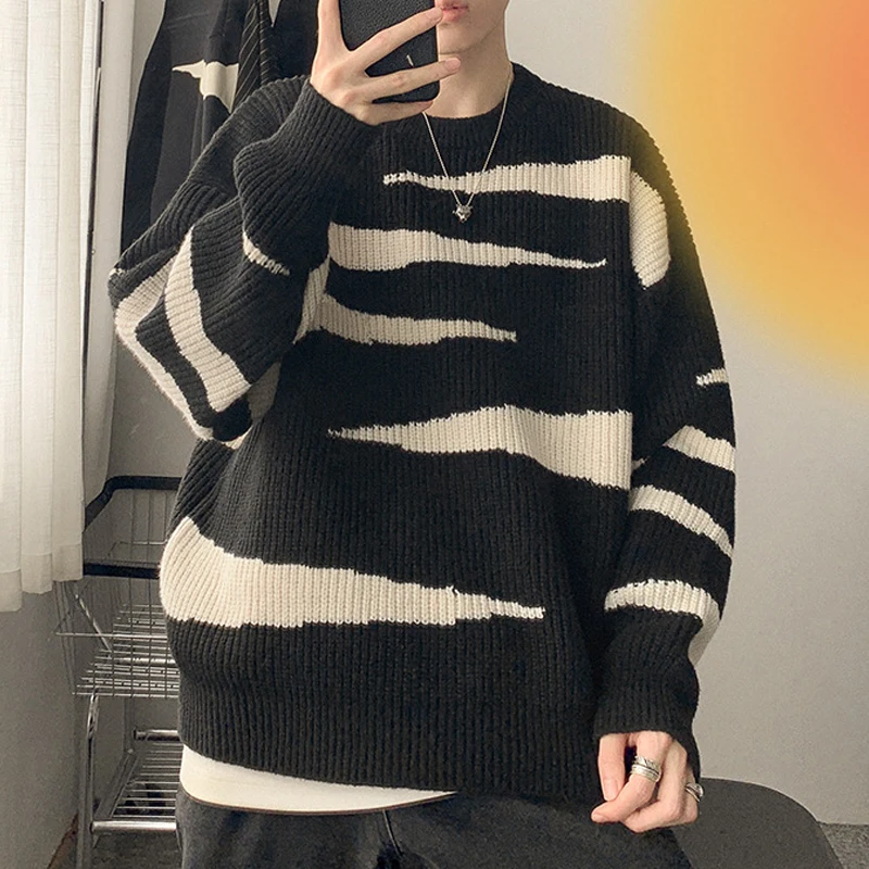 Korean Style Clothing Sweater | Korean Style Men's Clothing | Harajuku  White Sweater - Pullovers - Aliexpress