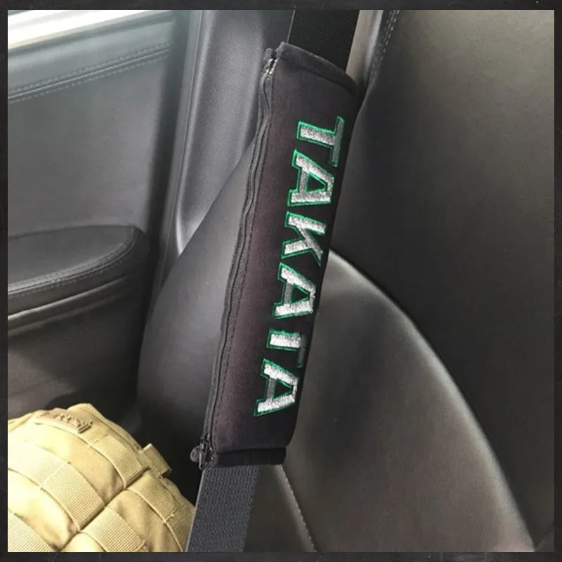 Writing on Stone Black and White Car Seat Belt Cover 7''x12.6''