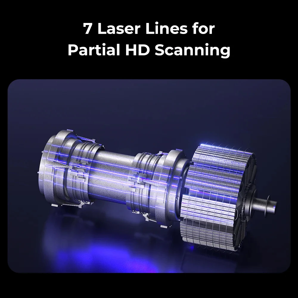 Creality 3D Scanner CR-Scan Raptor Pro High Scanning Speed 60 Fps 24 bit Full-Color Scanning NIR Structured Light laser scan