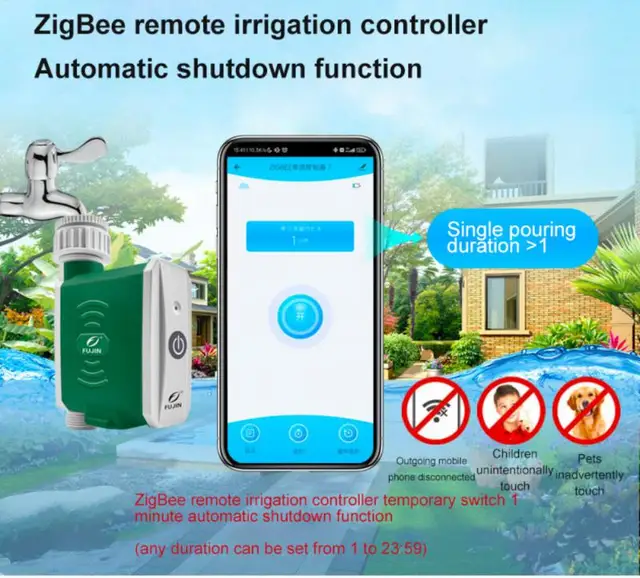 Tuya SmartLife Zigbee Garden Watering Timer Smart Sprinkler Drip Irrigation System Built-in Water Flow Recorder Water Controller 6