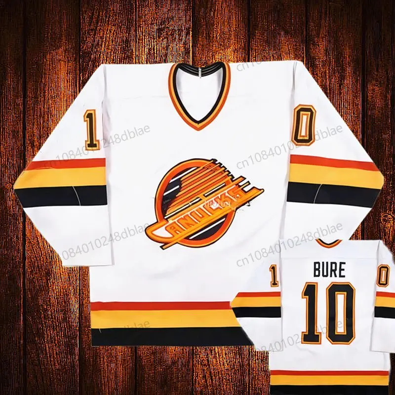 Vintage 1991-92 Vancouver 10 Pavel Bure Embroidery Hockey Jersey Youth Kids Adult Any Size And name Jersey 99