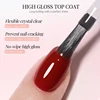 UR SUGAR 15ml No Wipe Top Base Gel Nail Gel Polish Matte Top Coat Enhancer Varnish Semi Permanent Soak Off UV LED Nail Art 3