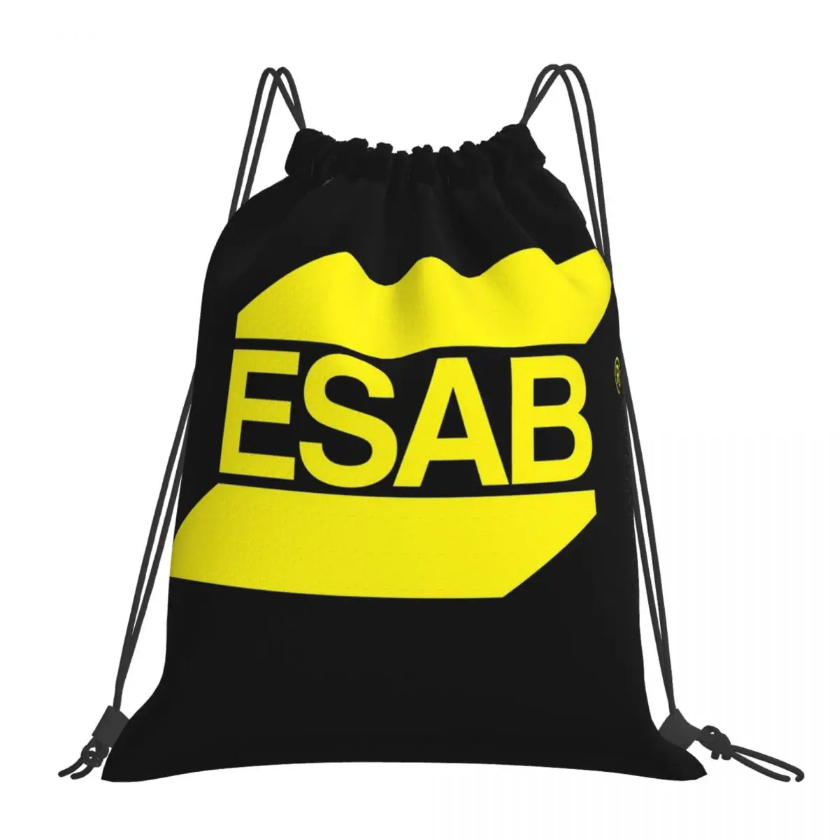 

ESABb Welding Equipment Logo Backpacks Portable Drawstring Bags Drawstring Bundle Pocket Sports Bag BookBag For Man Woman School