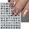 4pcs Cartoon Cute Cat Nail Art Sliders 3D Graffiti Dog Rabbit Heart Star Nail Sticker Kawaii Flower Butterfly Bow Manicure Decal 3