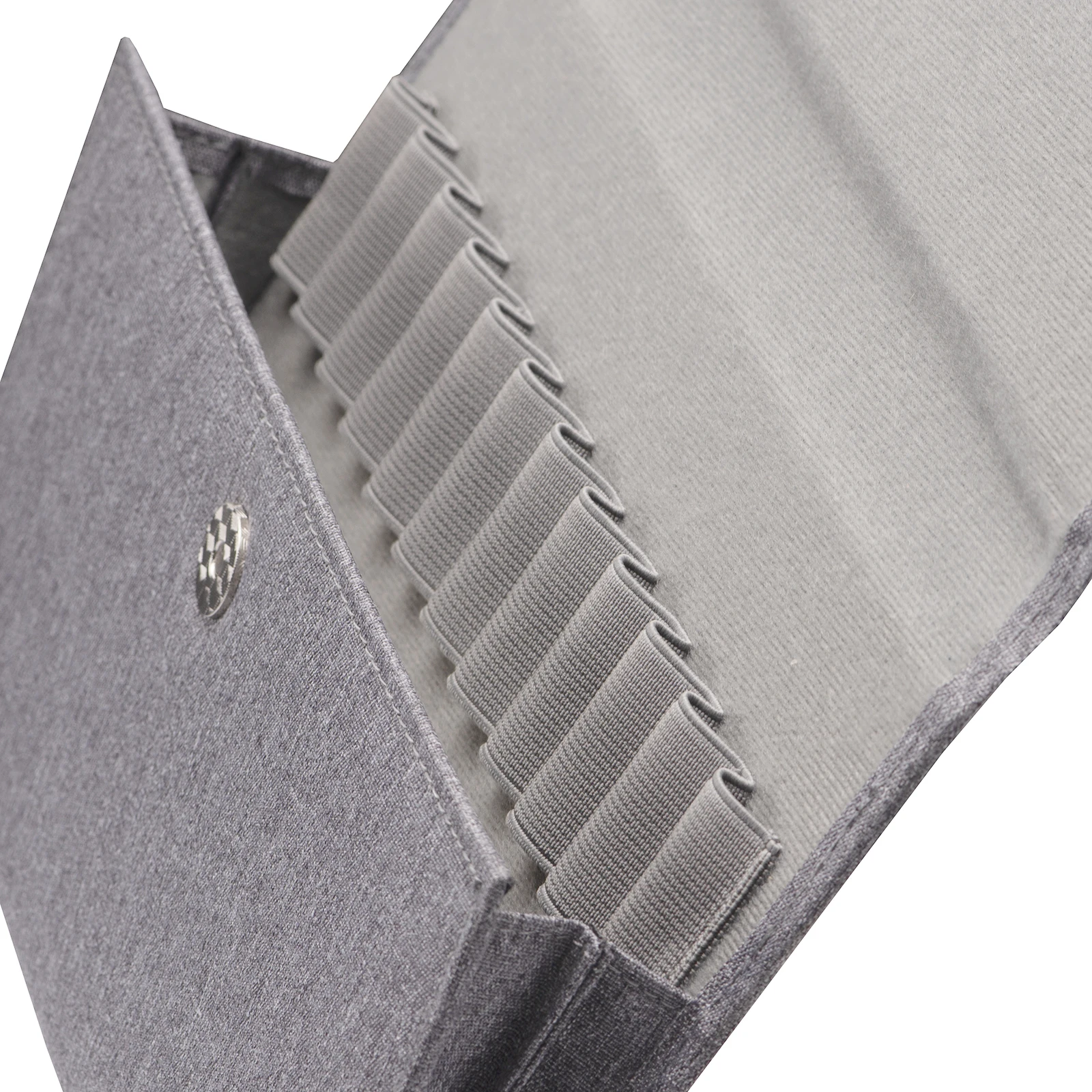 12 Slots Canvas Pen Case Pencil Bag for 12 Fountain Roller Ballpoint Pens Waterproof Pouch Bag Storage Office Business Style