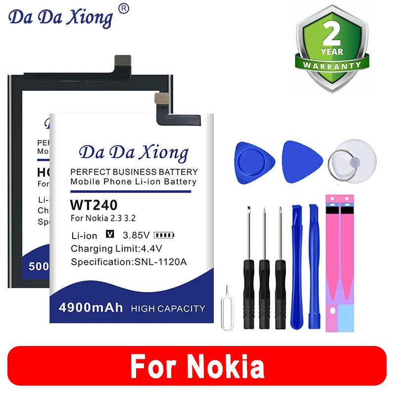 Bv-6A Wt240 He316 Bp-5T Wt340 Hq480 He365 Batteria Per Nokia Banana Lumia C5 6 8.3 1 2.3 3.2 5.3 G10 G20 820 820.2 820T 2060 Plus