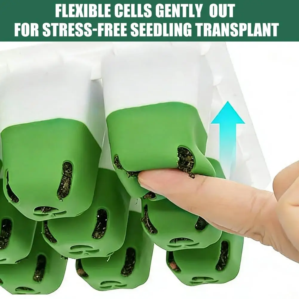 Eco-Friendly Silicone Seedling Starter Trays