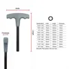 WOZOBUY 10pc Metric Or Inch T-Handle Hex Key Allen Wrench Tool Set Or Star T-Handle Hex Key Set with Convenient Storage Stand 4