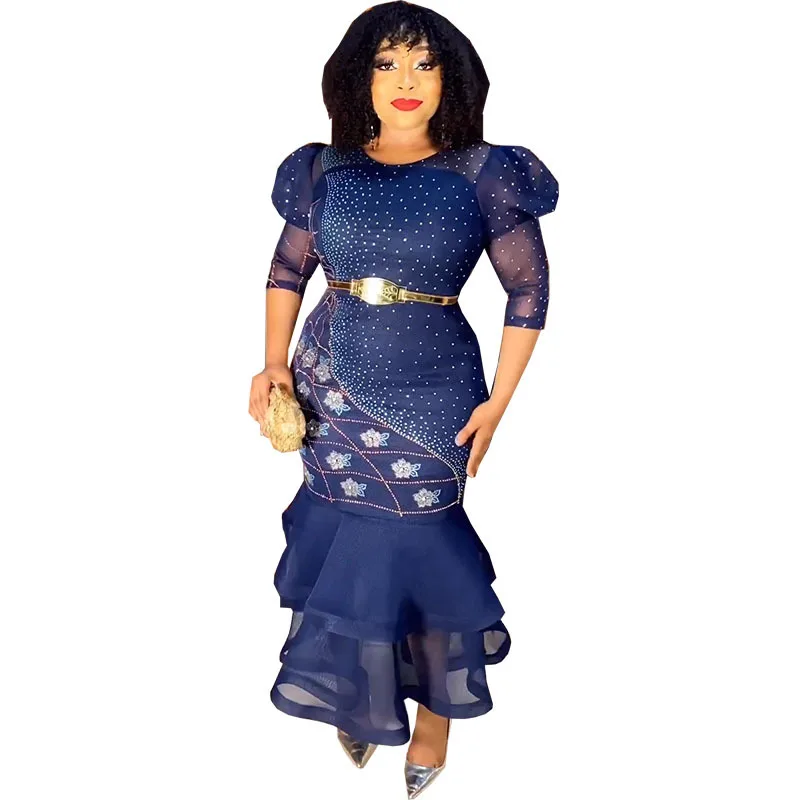 

Plus Size African Party Dresses for Women Dashiki Ankara Wedding Evening Gown Sexy Bodycon Maxi Long Dress Africa Clothing 2023