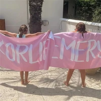 Bold Font Style Personalized Beach Towel Personalized Name Bath Towel Customized Pool Towel With Name 4