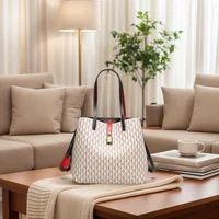 CH Premium Versatile Leather Crossbody Bag Ladies Large Capacity Daily Commuter Tote Bag Letter Print Design Ladies Fashion - Image 4