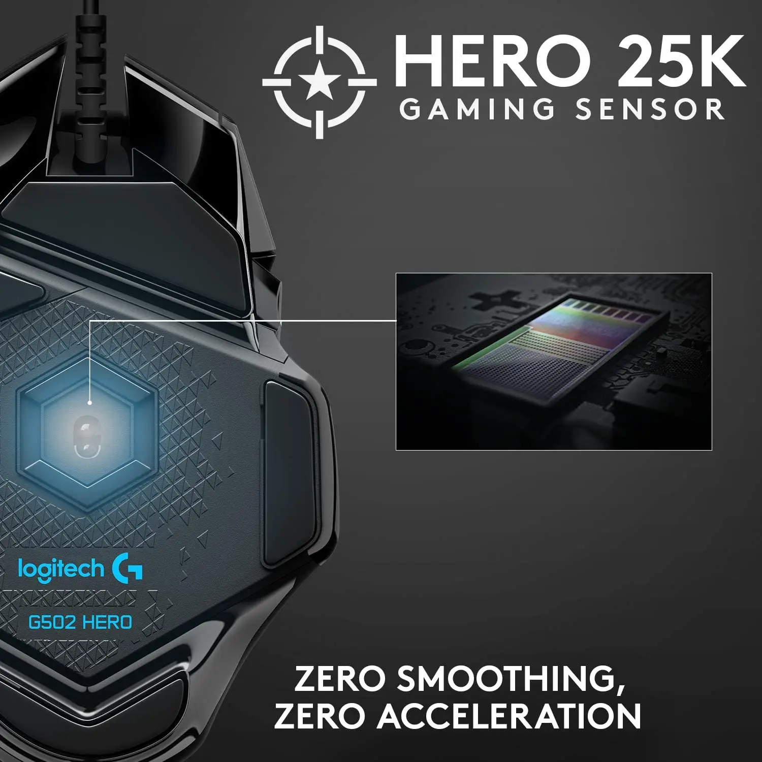 Logitech g502 hero leistungs starke kabel gebundene Gaming-Maus 