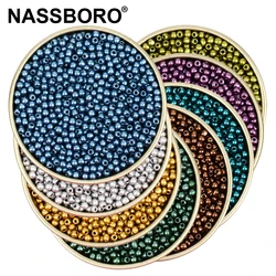 Approx.1000pcs 2mm Matellic Charm Czech Glass Beads Seed Beads For Jewelry Making Bracelet Necklace DIY Accessories Wholesale