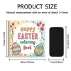The Coloring Book Easter Theme for Adults and Teens Features Cute Bunnies and Eggs, Happy Easter Holiday Gifts 3