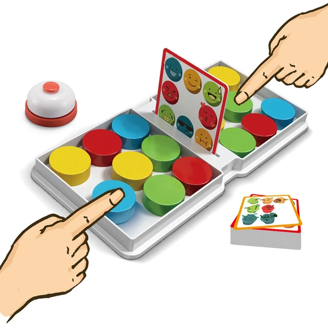 Brain Training Card Color Match Competitive Slide Puck Puzzle Game For Kids  - Strategy Games - AliExpress