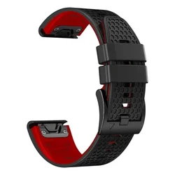 Versatile Quickfit Watch Strap - Premium Wrist Band Bracelet, 26mm/22mm Options - QuickFit 22mm (Black red)