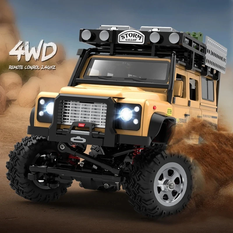 

Chiger RC Car 1/28 2.4G 4WD Climbing Car Remote Control Off-Road Vehicle Alloy Metal Car Electric Truck with Light RTR Toys Gift
