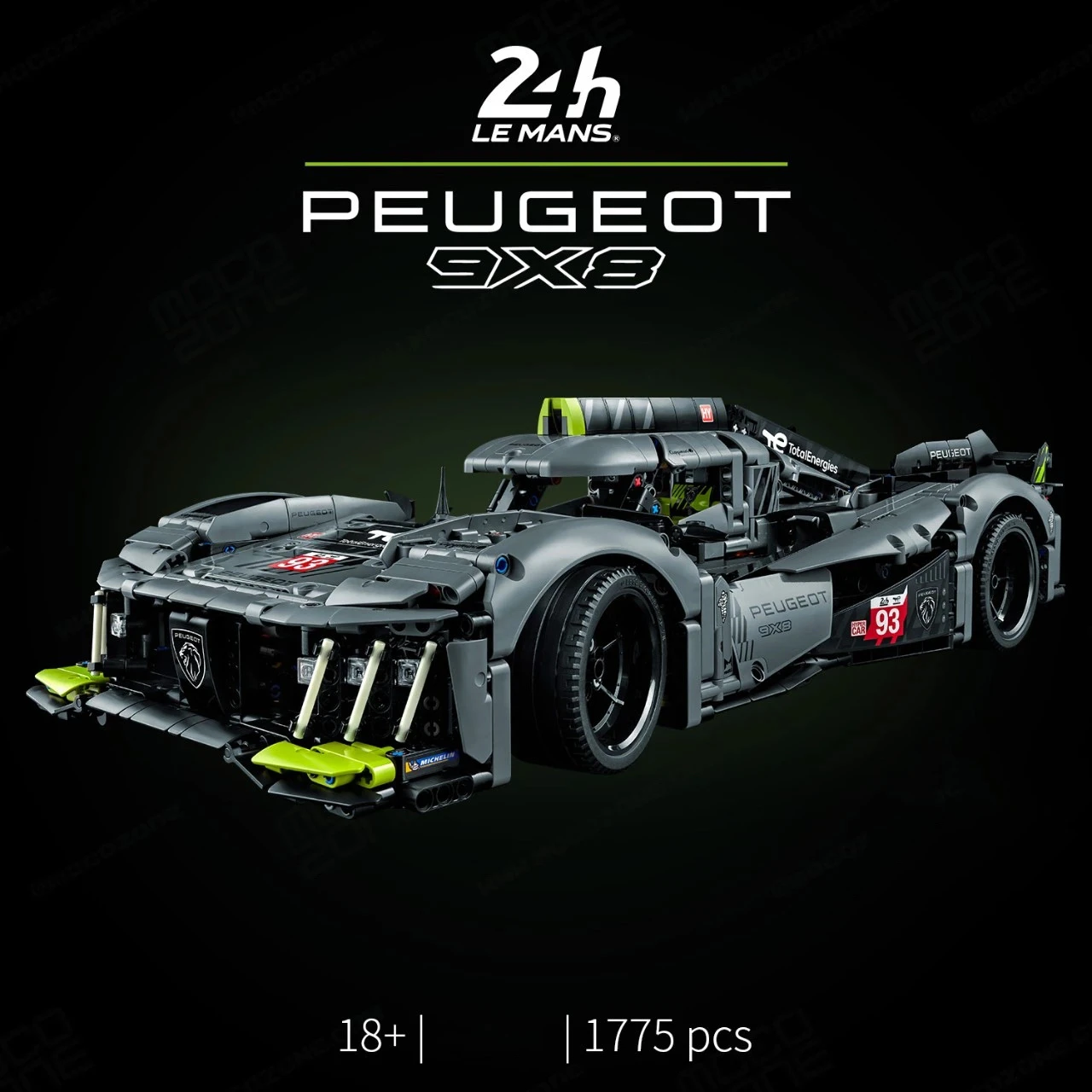 

2024 Новый 42156 технический Peugeoted 9X8 Мужской гибридный гиперкар Супер гоночный автомобиль строительные блоки 1775 шт. спортивный автомобиль подарки