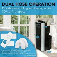 Whynter ARC-14SH 14,000 BTU (9,200 BTU SACC) Dual Hose Portable Air Conditioner and Portable Heater 2
