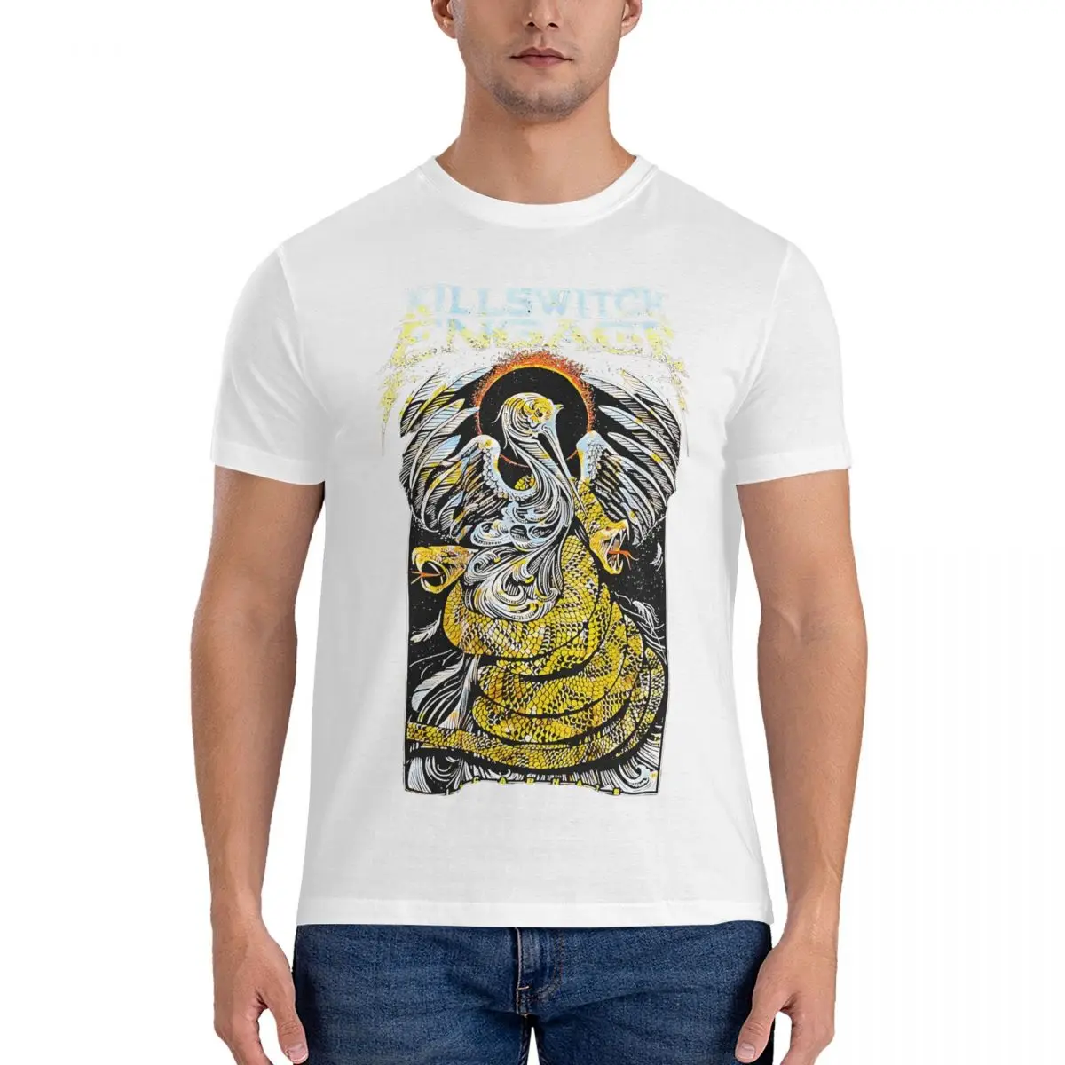 thumbnail image 1 of Camisetas de rock para hombre, camisetas vintage, camisetas de manga corta con cuello redondo, camisetas de algodón, tallas 4XL y 5XL., 1 of 7