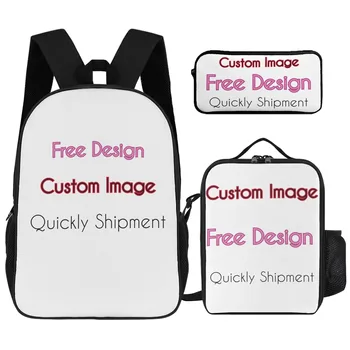 Borsa di classe per bambini dal design gratuito per ragazze Zaino con immagine personalizzata Zaini scolastici Zaini di moda Borse di lusso firmate da uomo 1