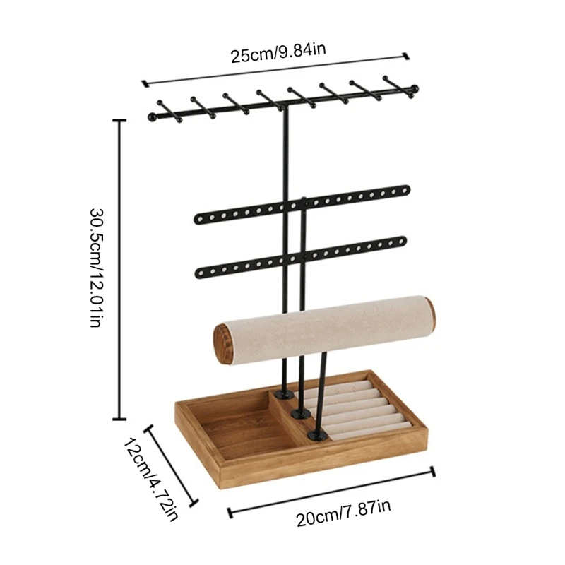 Desktop Jewelry Jewelry Storage Rack Perfect for Rings Earrings