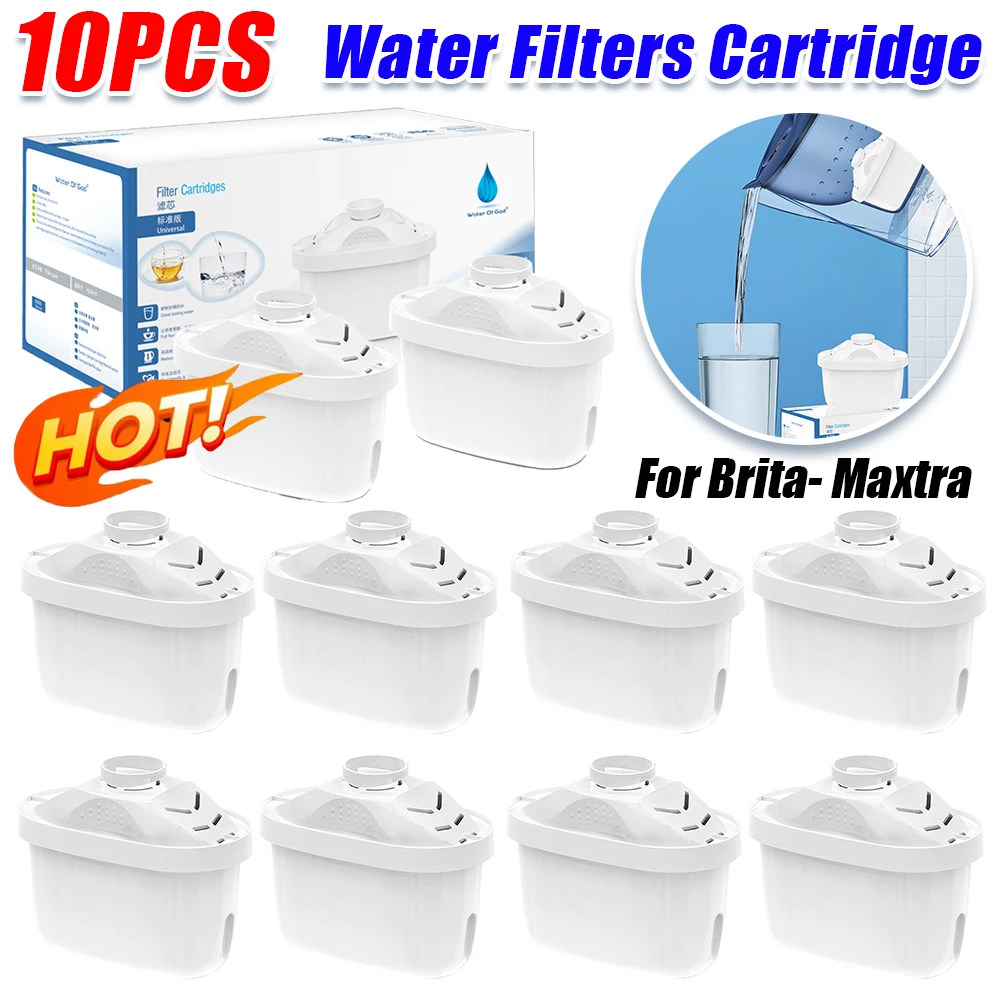 Water Filters 10-1PCS Replacement Filter Cartridges Reducing Limescale Chlorine Impurities Purify Kettle Activate Carbon Water Filter Kitchen