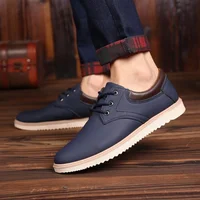 Men's Casual Leather oes Work Chef Waterproof Anti-Slip Spring Autumn Wear Resistant Rubber Sole round Toe Faionable Brit...