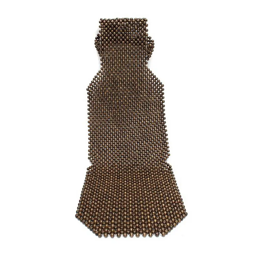 Natural Wood Beaded Seat Cool Wooden Beads Seat | Wooden Bead Car/Van/Taxi Front Seat Massaging Cool Cushion Makes Driving More Bearable And Less Pai-nful - View #12