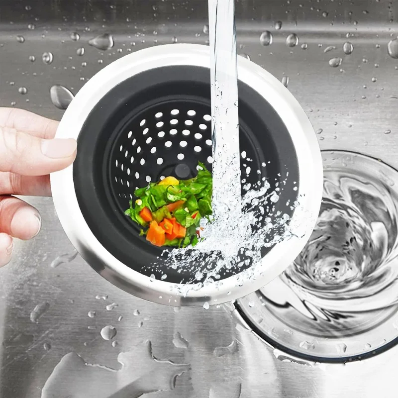 Silicone Sink Filter in Use