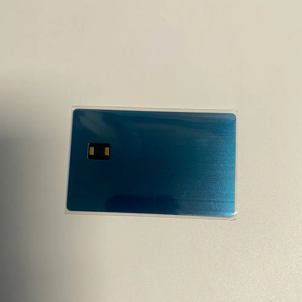 4442 chip slot Dual Interface NFC Metal Credit Card With antenna build-in, hico strip and signature for contactless payment