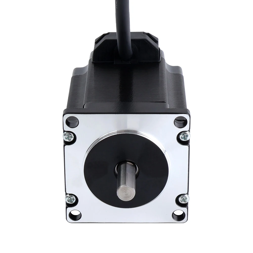 STEPPERONLINE Nema 23 스테퍼 모터 1.85Nm 바이폴라 76mm 1.8deg Φ8mm D-CUT 샤프트 2.8A 57 스텝 모터 4선 CNC