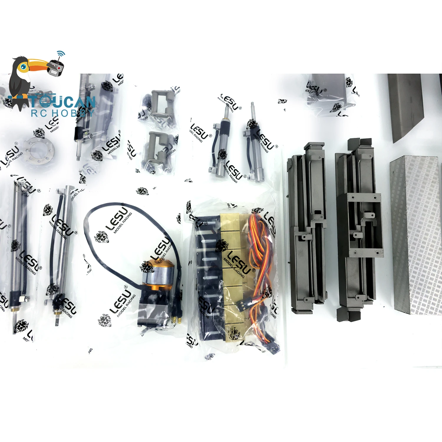 In Stock LESU RC Hydraulic Crane KIT with Motor for 1/14 RC TAMIYAYA Radio Contol Dumper Tractor Excavator Model Toys TH19710 5