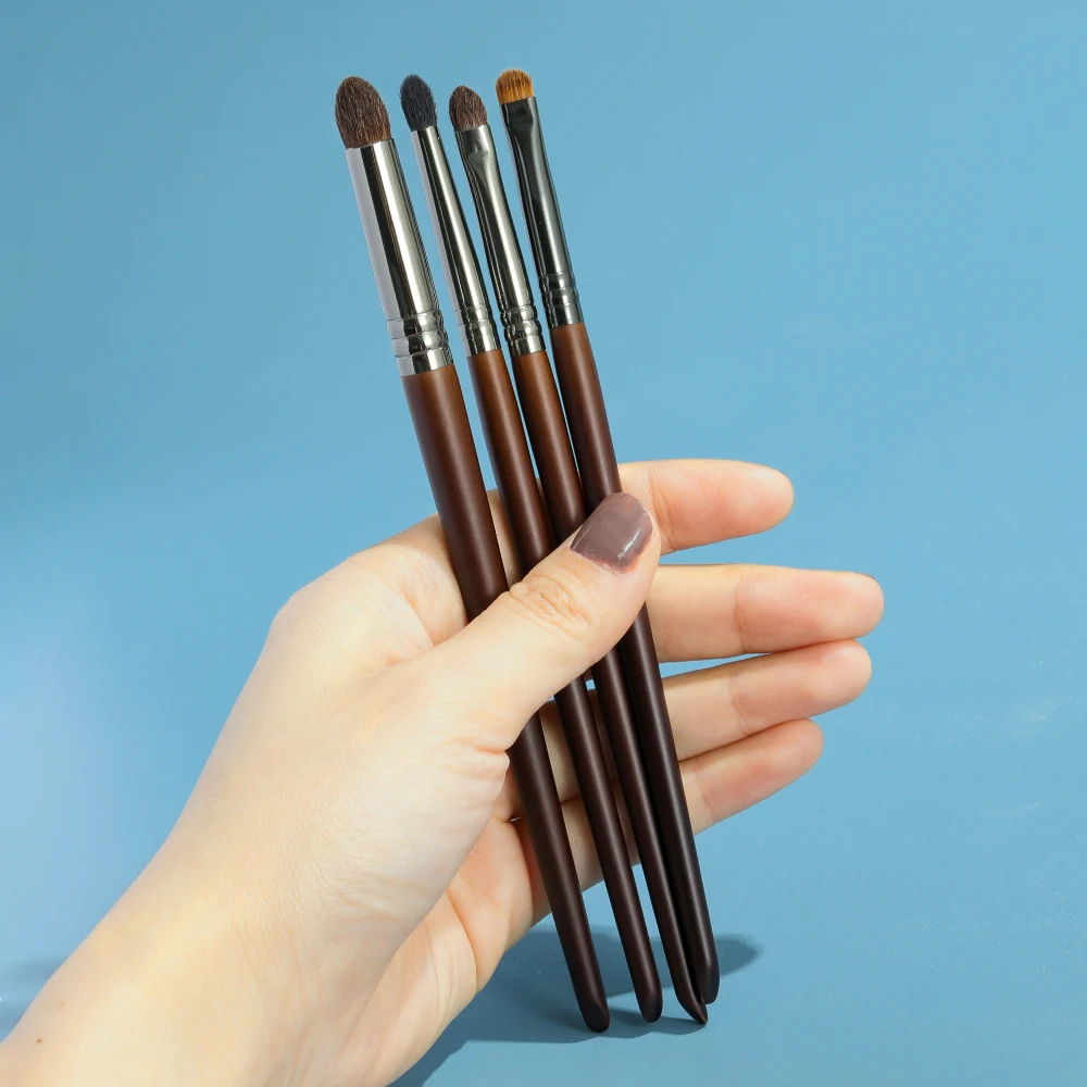 OVW Point Shader Augenpinsel-Set, Pferdehaar, konisch, verschmiert, Falten, Blending, Lidschattenpinsel, Make-up-Set, Brochas de Maquillaje, 4-teilig – Detail 26