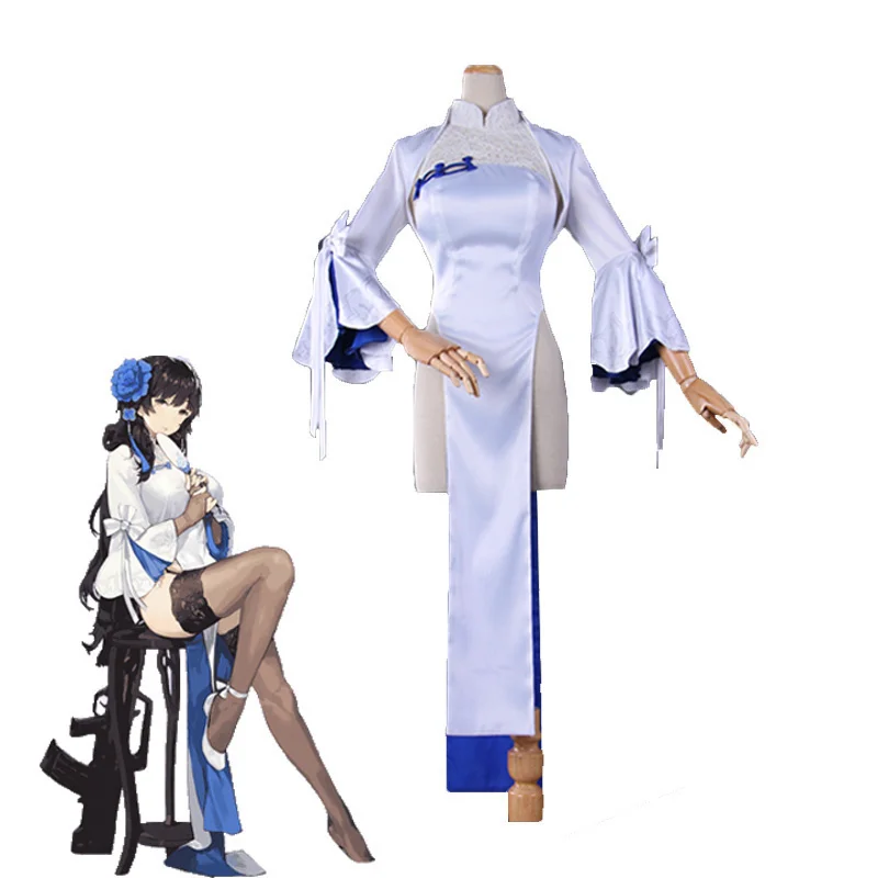 

New Game Girls Frontline Yee Chino Cosplay Costume Halloween Carnival Chinese Cheongsam Women Lovely Dress Outfit Custom Made