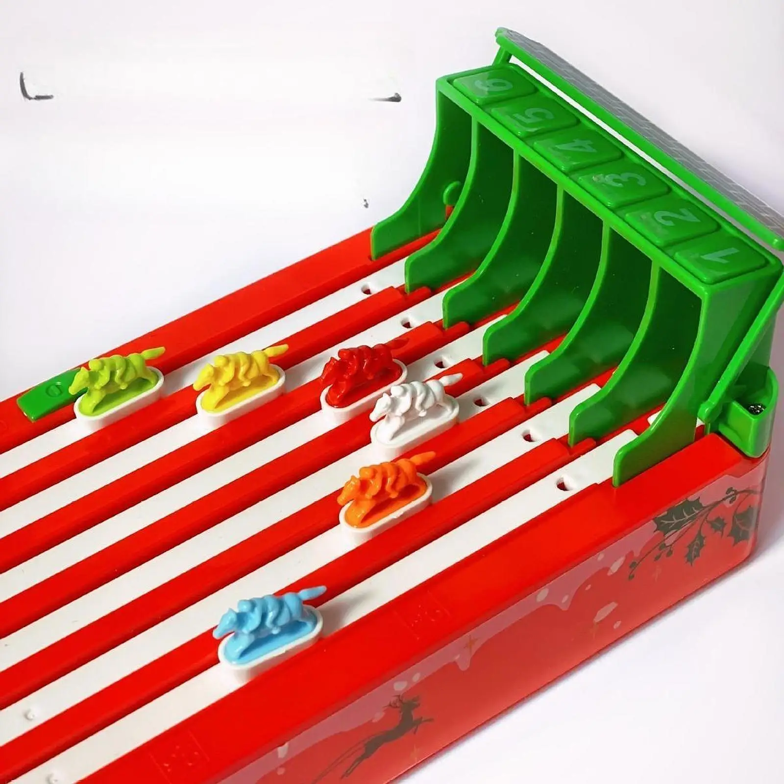 Desktop Horse Race Game Classic Tabletop Game Hand Eye Coordination Interactive Early Development for Party Gift Family Game 4