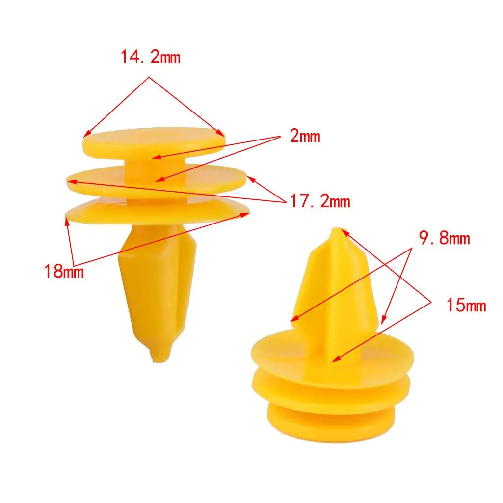 Nylon Door Panel Retainers Fastener Clips for Grand 30pcs