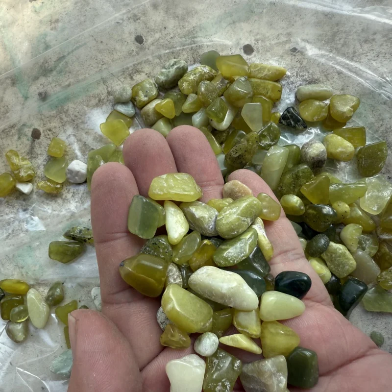 200g natural Xiuyu jade stone seeds, rice grains, fish tank stones, bonsai stones, jade raw green bluestone